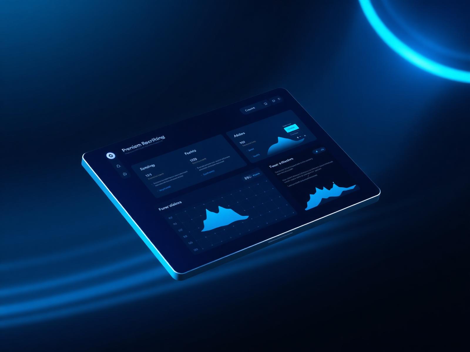 Modern web design dashboard preview